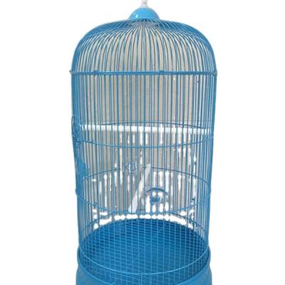 China Breathable Round Bird Cage Parrot Display Outdoor Bird Cage Ornamental Wrought Iron Cage Wholesale for sale