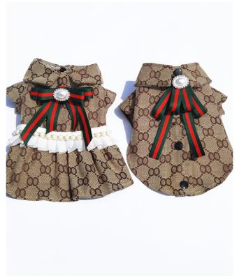 China Wholesale Customization Luxury Dog and Cat Clothes Style Polyester Fiber Pet Puppy Cat Clothes Viable Skirt Clothes for sale