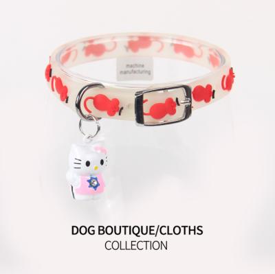 China Custom Viable Puppy Bell and Cat Collar Pet Cartoon Luminous Adjustable Collar Size Custom Made Wholesale for sale