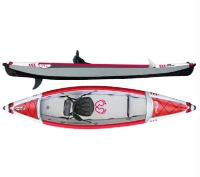 China PVC China OEM or ODM Customized Colors Drop Point Inflatable Single Kayak 3.90m for sale