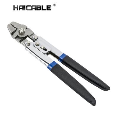 China MULTI FUNCTIONAL Portable Steel Wire Rope Crimp Bicycle Use HL-700B Stainless Steel Portable Crimping Tool For Fishing for sale