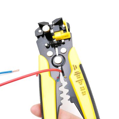 China DIY tools with the function of stripping cutting and crimping the automatic wire stripper HS-056 for sale