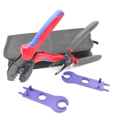 China Multifunctional Solar Crimper Solar Crimper Installation Tool Kit KIT-2546BS PV Solar Crimper Solar Crimping Stripping Tool Kit for sale