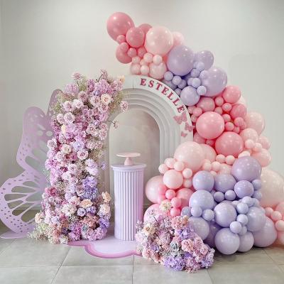 China Acrylic Backdrop Babyshower Balloon Arch PVC Panel Wedding Decorations Stand Acrylic Decorations Fashionable Wedding Backdrop for sale