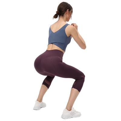 China Breathable Sexy Ladies Photo 7/8 Size Yoga Shine Leggings High for sale