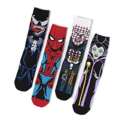 China Sporty Wholesale Cotton Happy Men's Socks Funny Cartoon Tube Bangs Custom Logo Design Oem Socks Men Crew Cotton Wholesale Cotton for sale