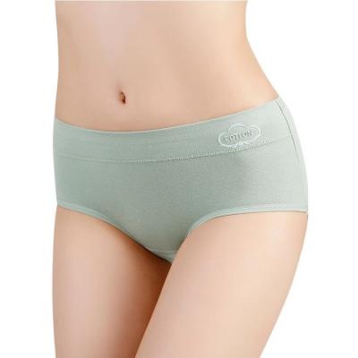 China Antibacterial Women's Cotton Stretch Underwear Mid Waisted Sexy Ladies Graphene Briefs Stylish Women Panties for sale