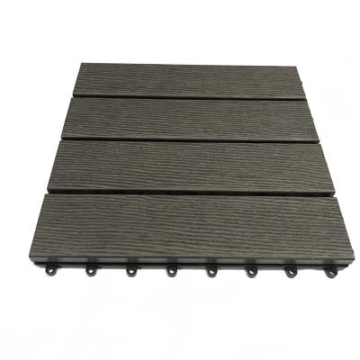 China Wood Eco-friendly Modern Plastic Composite Deck Outdoor Wpc Patio Tiles for sale