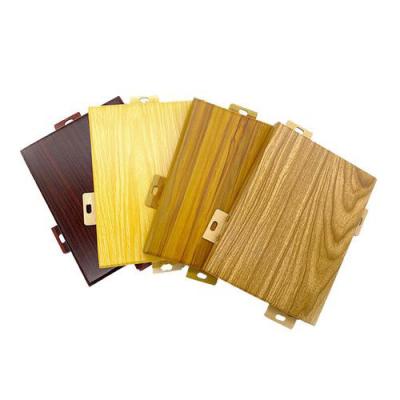 China Hojas de aluminio perforadas de madera emuladoras de 1,5 mm-6 mm de espesor para decoración interior en venta