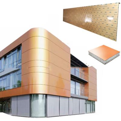 China Tamanho máximo 2mx12m Grandes painéis de revestimento de honeycomb de alumínio para decoração de parede de cortina à venda