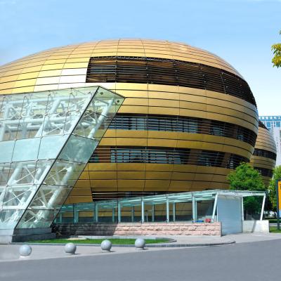 China Customized Curved Aluminium Panels For Stadium Facade Envelope And Decoration for sale