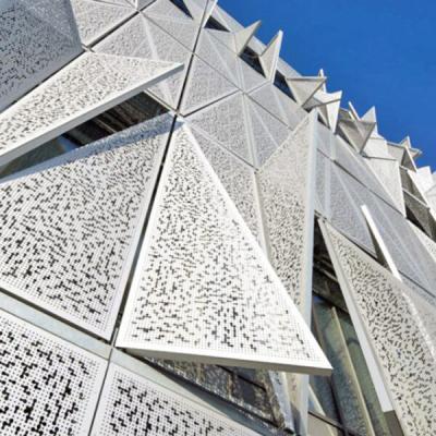 China High Corrosion Resistance Customizable Perforated Metal Facade Panels Warranty 15 Years for sale