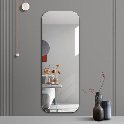 China Modern Lightweight Luxury Frameless Rectangular Mirror Full Body Wall Decorative Dressing Mirrors for sale