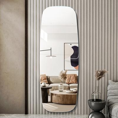 China Yishare Home Modern Simple Decorative Frameless Full Body Mirror Wall Mounted Dressing Mirror for sale