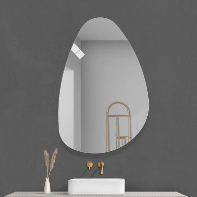 China Modern Creative Frameless Irregular Home Decorative Bath Mirrors Bathroom Wall Mounted Mirrors for sale