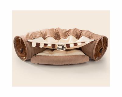 China Fashion Design Breathable Pet Toys Soft Nest Breathable House Cat Interactive Tunnel Beds for sale