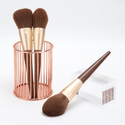 China Aluminum Ferrule Single Makeup Brush Face Powder Brush  20cm Total Length for sale