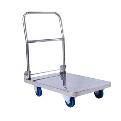 China Stainless Steel Industrial High Quality Hydraulic Heavy Duty Trolley Foldable Cart for sale