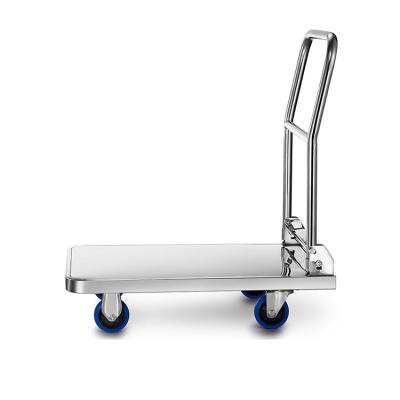 China Industrial Heavy Duty Trolley Hand Cart Foldable Platform Truck for sale