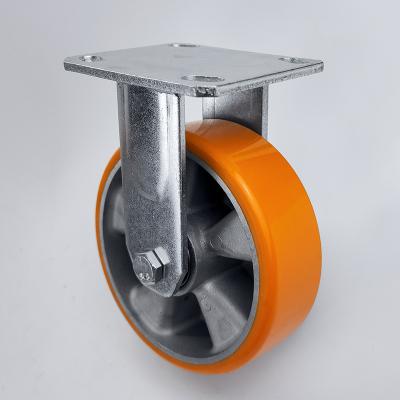 China swivel & PU Rigid Wheel Industrial Forklift Parts Caster With Swivel Caster Wheel for sale