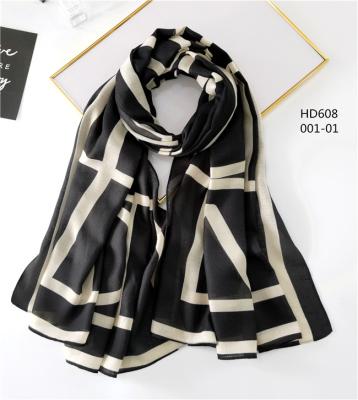 China Polyester Voile Autumn Winter Casual Custom Made Shawl And Scarves For Elegant Women for sale