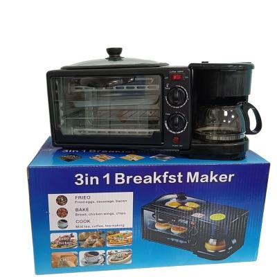 China European Hotel Plug Household Multifunctional 3 In 1 Breakfast Makers Small Multi Purpose Household Breakfast Machine for sale