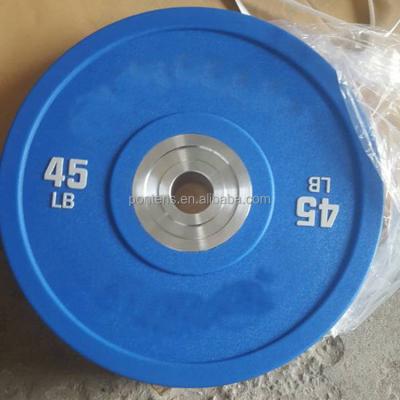 China Fitness Olimpic Rubber Barbell Weight Rubber Cross Plate For Weight Lifting for sale