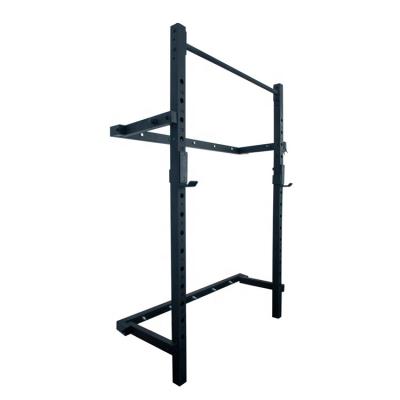 China Durable Folded Wall Mounted Rig Squat Rack Pull Up Rack for sale