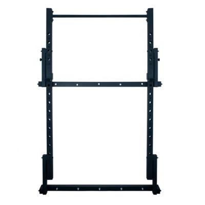 China Durable Folded Wall Mounted Pull Up Squat Rack For Home Gym for sale