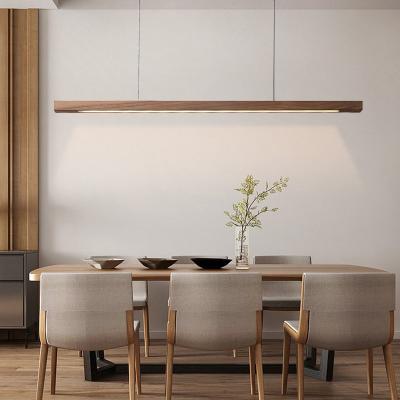 China Modern Led Simple Wooden Pendant Light , Modern Hanging Decorative Pendent Lamp For Bedroom Living Room And Restaurant for sale