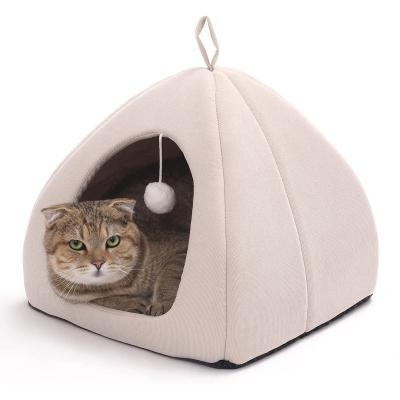 China Viable Pet House Kitty Tent House For Small Comfortable Indoor Outdoor Dog Cat Cave Dog Bed for sale