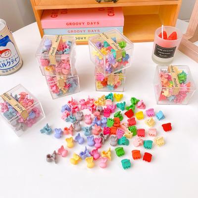 China Jiamu Hot Sale Mini Hair Claw Clips Girls Flower Star Animal Cute Hair Clips 36pcs/Box Hair Decoration Jiamu Style Decoration Accessories for sale