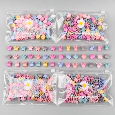 China Jiamu Hot Selling 30pcs High Quality Mini Hair Claw Clips Flower Rabbit Ear Star Bean Mouse Claw Clips Hair Claw Set For Girls Kids Women for sale