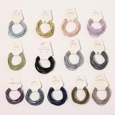 China Hot Selling Jiamu High Price Hair Tie Elastic Hair Tie Ponytail Thing Hair Style Hair Tie Woman Simple Hot Cheap Elastic Hair Tie For Women Girls for sale