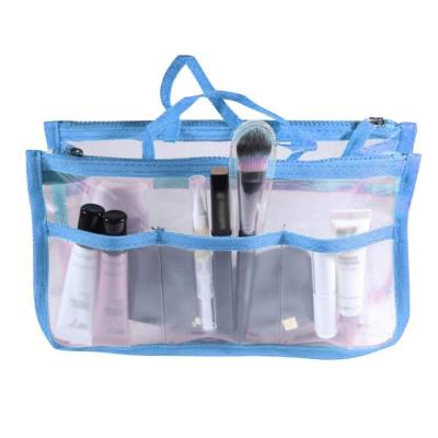 China Fashion Clear PVC Clear Travel Organizer Bag Waterproof Women Cosmetic Bag Makeup Bag for sale