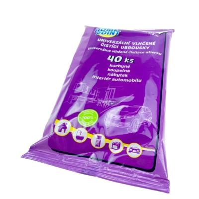 China Non-woven wet cleaning cloths for car seat and car window cleaning for sale