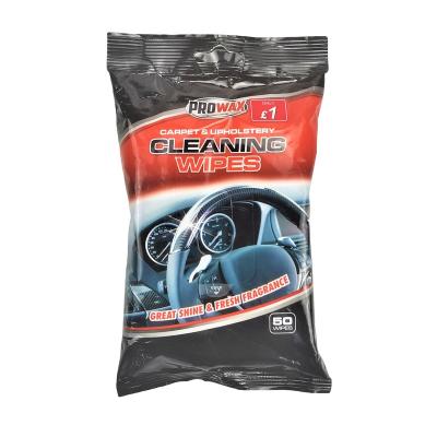 China Car Care Disposable Portable Interior Car Wrapping Leather Cleaning Cloths for sale