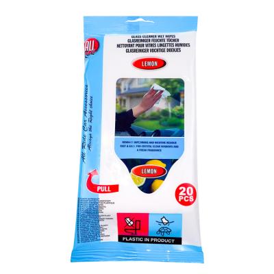 China SKIN CARE Safety Cleaning Glass Cleaner Wet Wipes For Car for sale