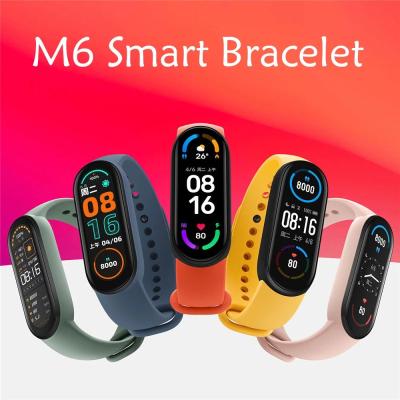 China Rectangle/Square-Shape M6 Screen M6 Smartband Heart Rate Fitness Tracker Sport IP67 Smartband Waterproof Smart Band for sale