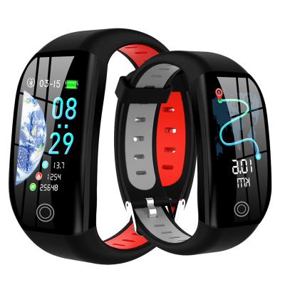 China F21 Color Touch Screen Smart Wristband All Weather Heart Rate Blood Pressure Sleep Sports Waterproof Swimming Watch for sale