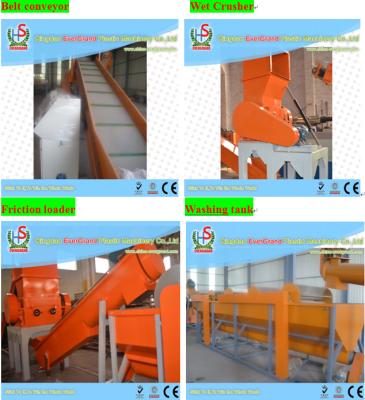 China Waste EVA / PVC HDPE Recycling Machine , Greenhouse Film Plastic Shredding Machine for sale