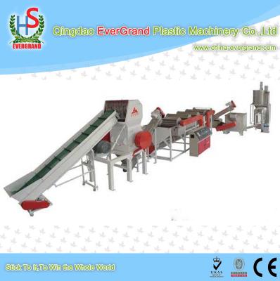 China Screw Feeding Plastic Recycling Plants Equipments for PP / PE Film / Waste Weaving Bag for sale