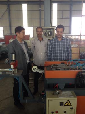 China PLC Control Corrugated Pipe Machine , Stainless Steel Extruder Plastic Machine for sale