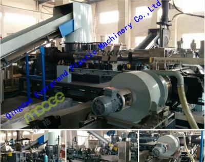 China PET Recycled Plastic Pelletizer Machine , Granulating Plastic Pellet Extruder for sale