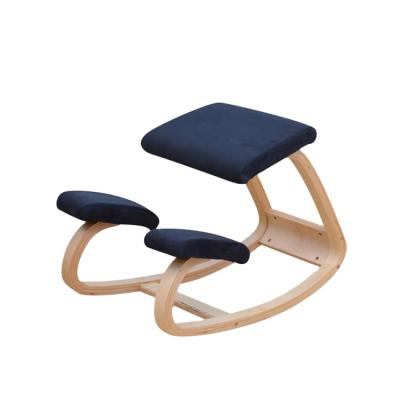 China (Size)Adjustable Ergonomic Kneeling Chair Yoga Posture Rest Chair Office Posture Correction Knee Positive Wooden Chair for sale