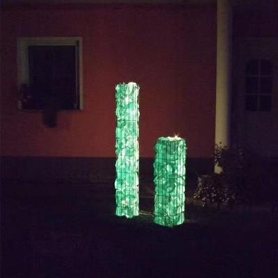 China Yard Garden Different Size Slag Glass Rocks Colored Glass Stone for sale