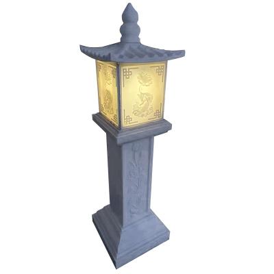 China Factory direct sales granite/marble lanterns outdoor stone lantern eco-friendly modern stone lantern for sale