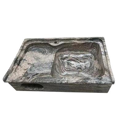 China Modern Outdoor Decorative Stone Sink Garden Kitchen Floating Stone Basin for sale