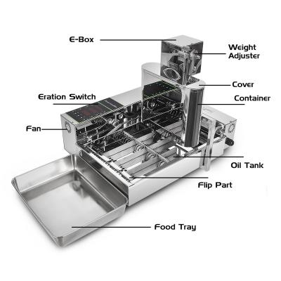 China Fully Automatic Bakery Commercial4 Tiers Small Donut Maker Donut Making Machine for sale