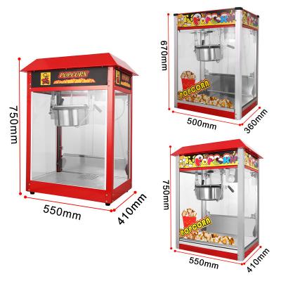 China Electric snack factory party oil popped popcorn maker commercial popcorn machine for sale for sale